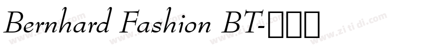 Bernhard Fashion BT字体转换